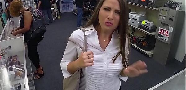  Sexy MILF at Pawn Store Getting Fucked